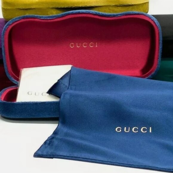 New Gucci Women\'s Gold Square 56mm Sunglasses